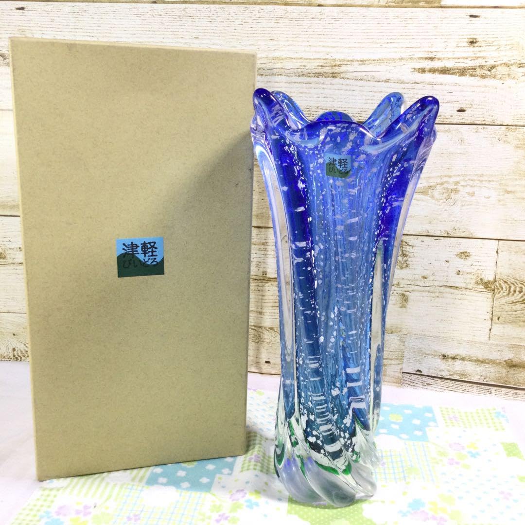 青森県伝統工芸品指定　 津軽びいどろ フラワーベース ガラス花瓶　花器 Amazon.co.jp: 津軽びいどろ 花瓶 フラワーベース ガラス工芸 青森伝統